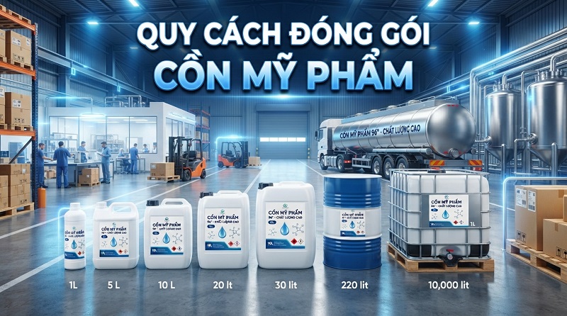 Cồn Ethanol dùng trong ngành Mỹ phẩm | Cosmetic Alcohol