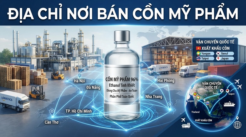 Cồn Ethanol dùng trong ngành Mỹ phẩm | Cosmetic Alcohol