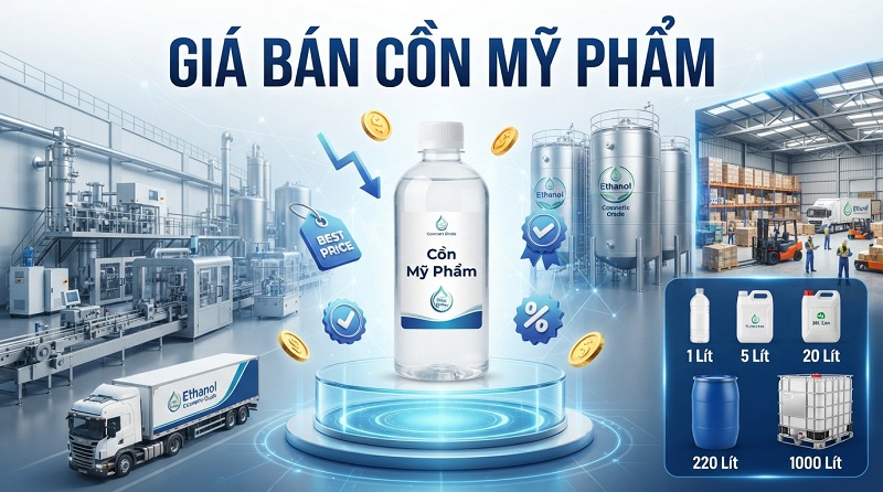 Cồn Ethanol dùng trong ngành Mỹ phẩm | Cosmetic Alcohol