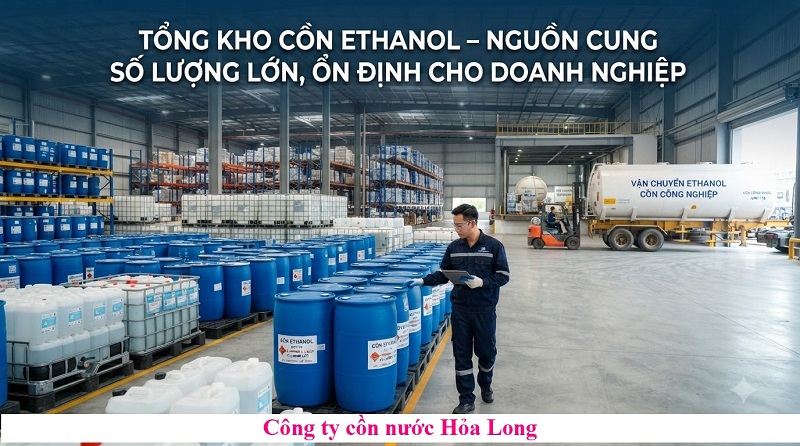 Tổng kho cồn ethanol – Nguồn cung số lượng lớn, ổn định cho doanh nghiệp